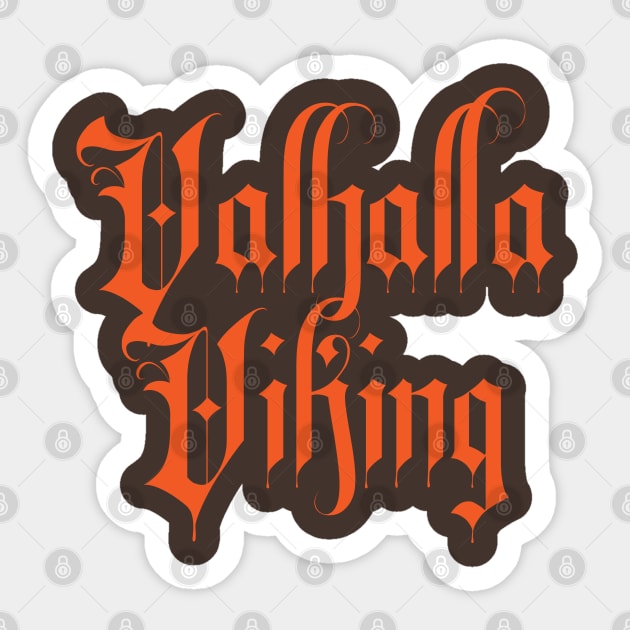 Valhalla Viking Sticker by CTShirts